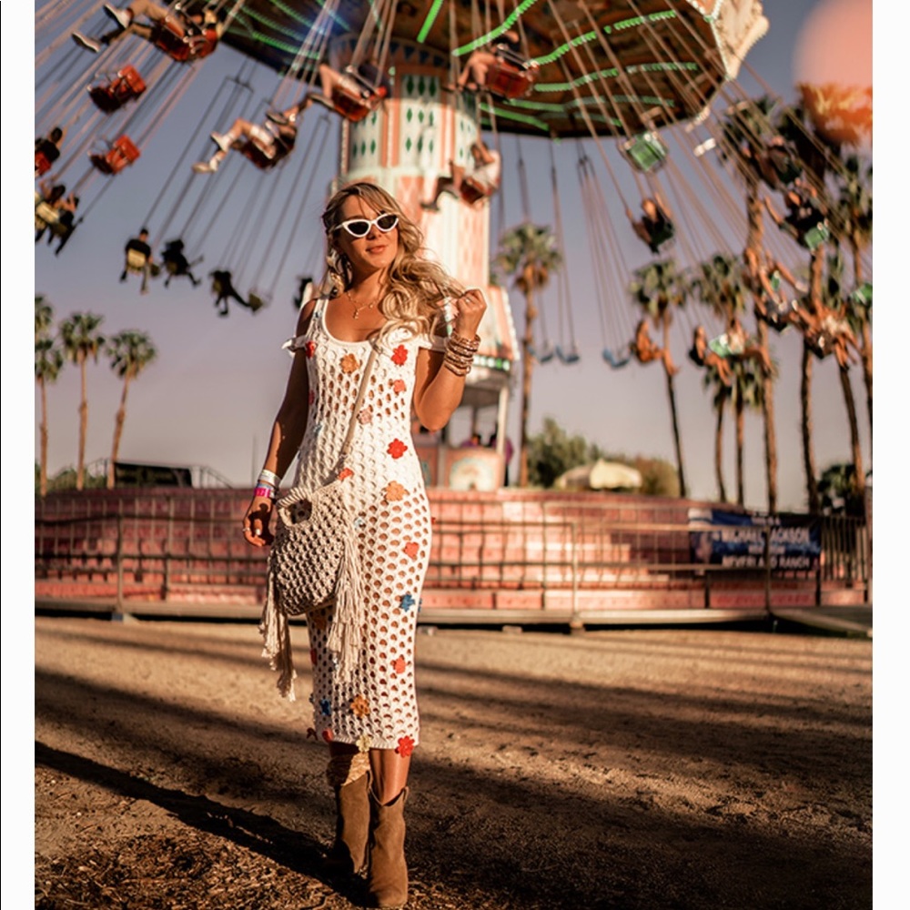 Lovers + friends swim knit cover up
